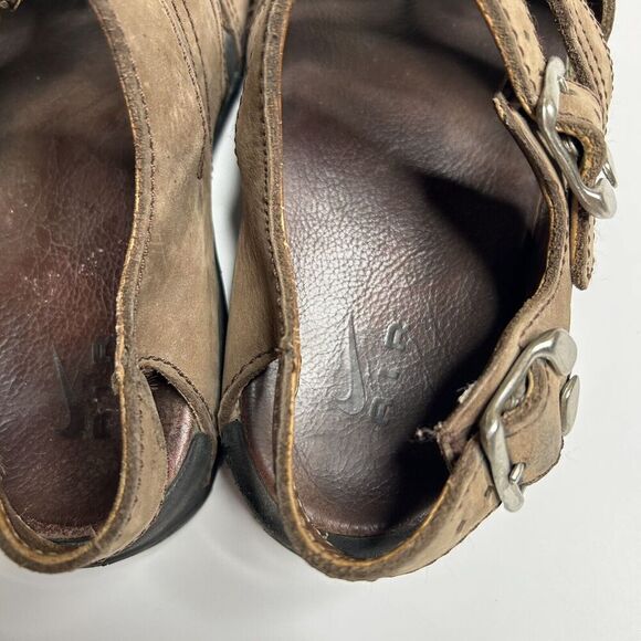 Vintage NIKE ACG Fisherman Hiking Sandals Mens 10 Y2K Brown Leather 138027 221 - Picture 7 of 10